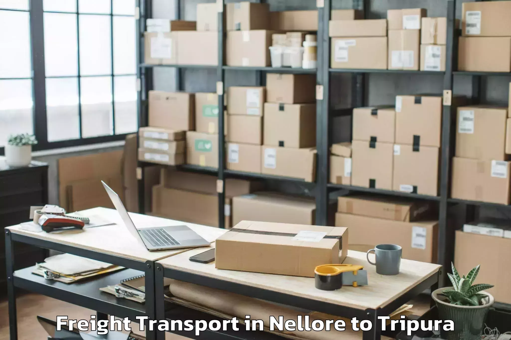 Comprehensive Nellore to Amarpur Gomati Freight Transport